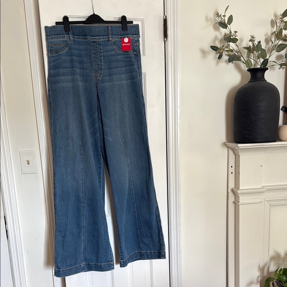 SPANX Blue Flare & Wide Leg Jeans